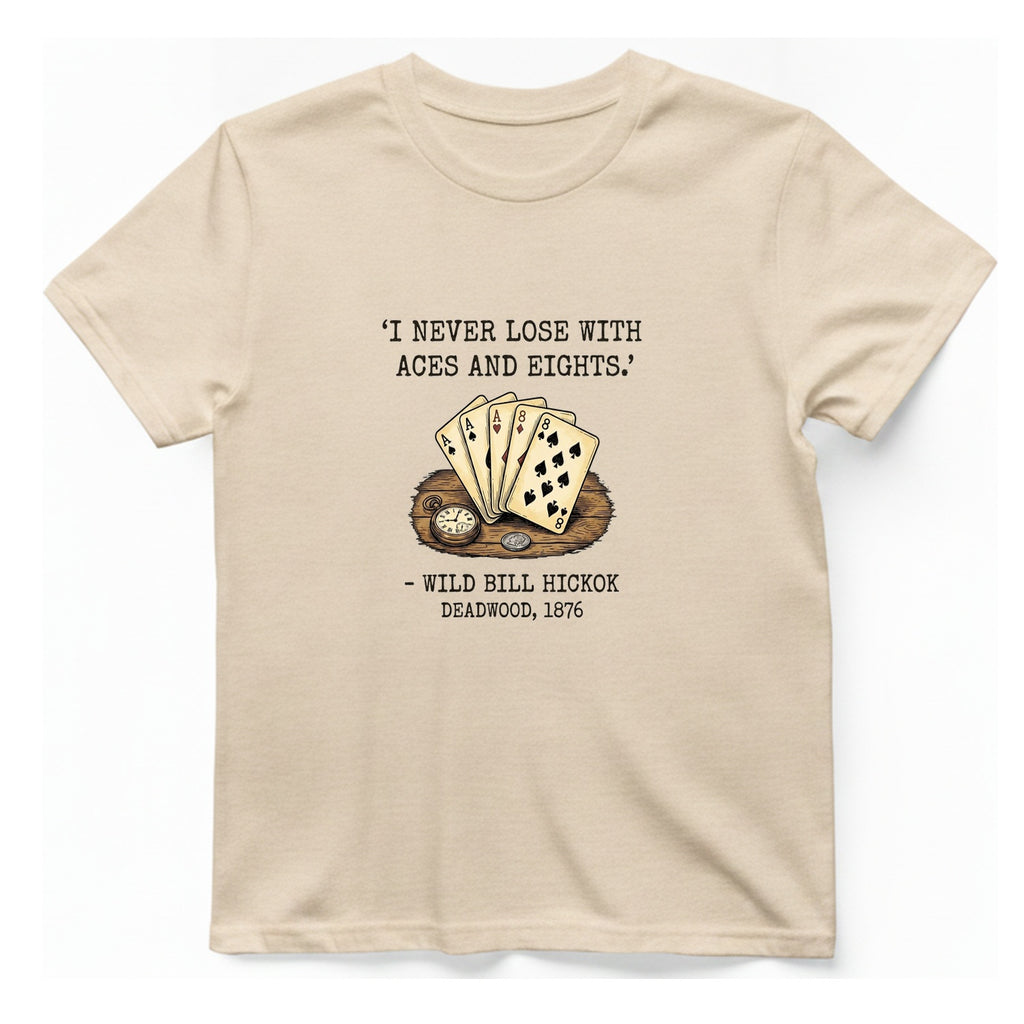 Dead Mans Hand Poker T-Shirt - Natural front