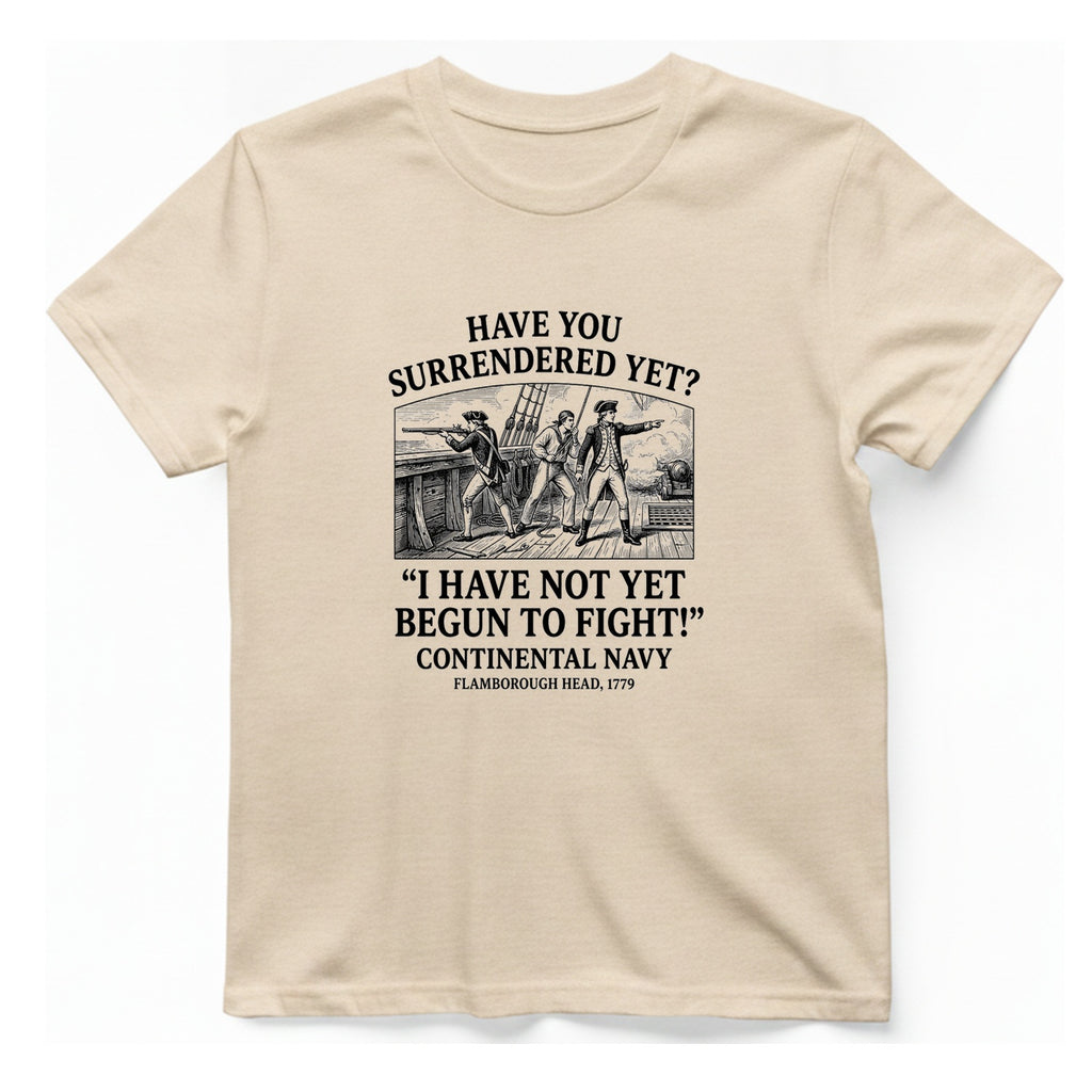 Not Yet Begun To Fight T-Shirt - Natural front