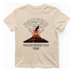 Pompeii Volcano Surfing Team T-Shirt - Natural front