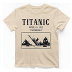 Titanic Unsinkable T-Shirt - Natural front
