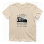 Roman Aqueducts Service Review T-Shirt - Natural front