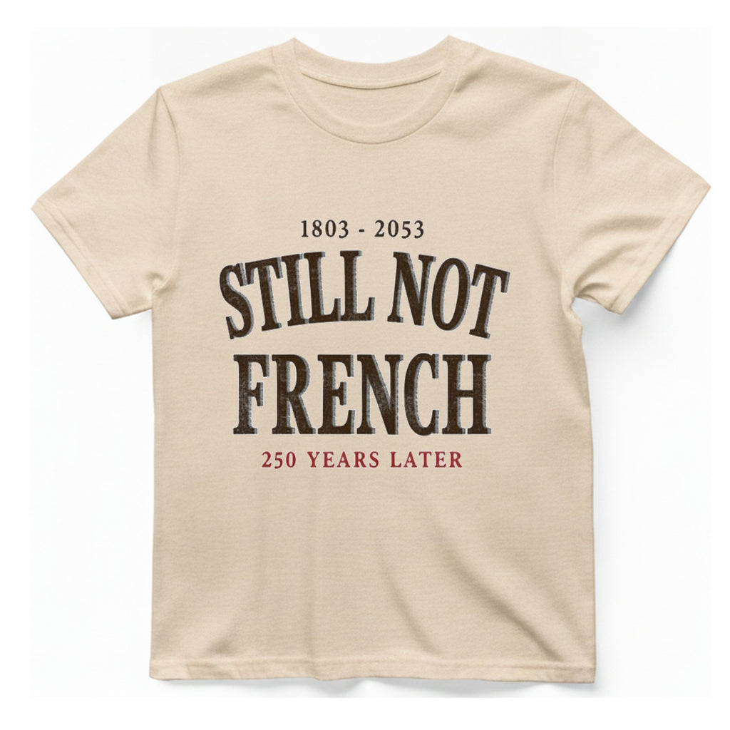 Still Not French T-Shirt - Natural front