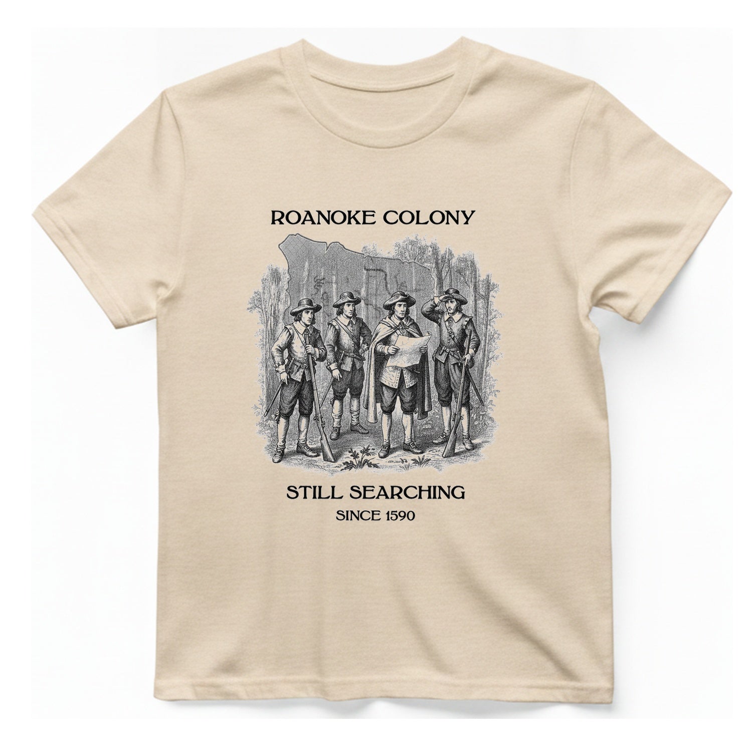 Lost Colony Search Party T-Shirt - Natural front