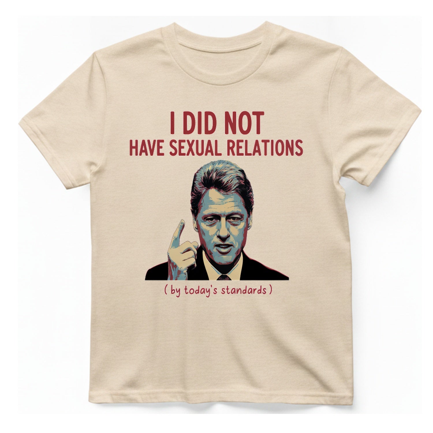 I Did Not Have Sexual T-Shirt - Natural front