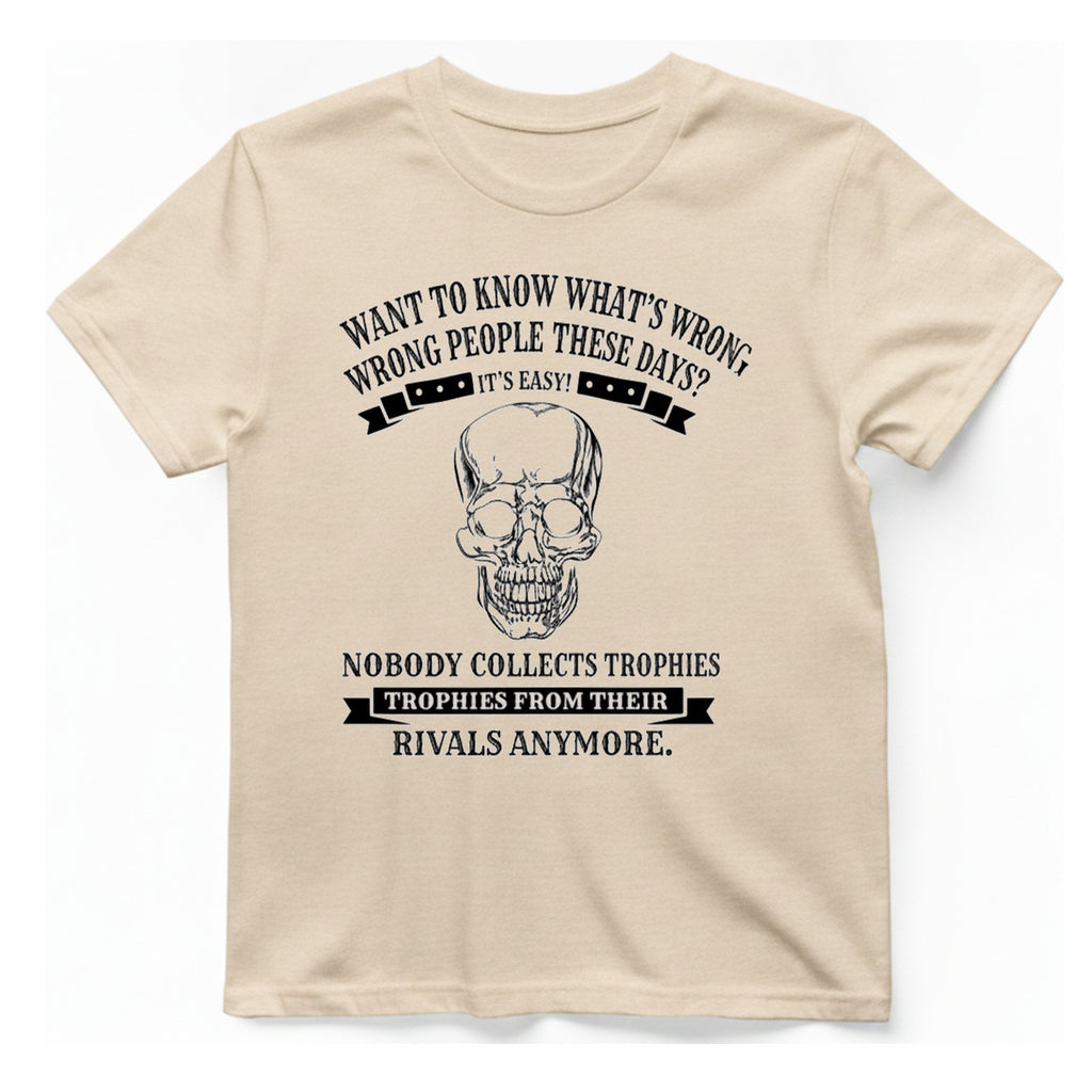 Trophies From Rivals T-Shirt - Natural front