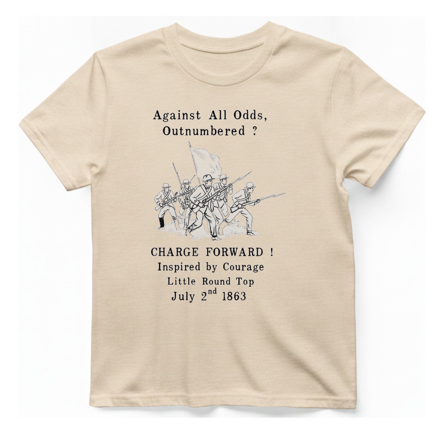 Little Round Top Charge T-Shirt - Natural front