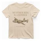B Liberator Bomber T-Shirt - Natural front