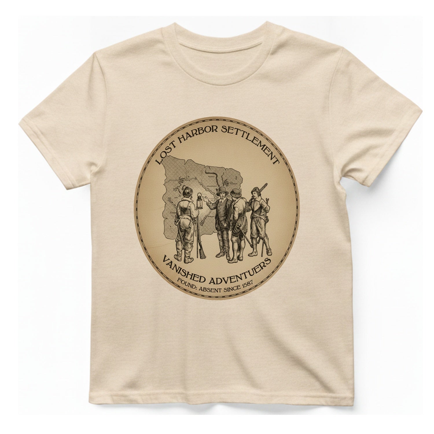 Lost Harbor Settlement T-Shirt - Natural front