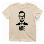 Abe Lincoln Portrait T-Shirt - Natural front