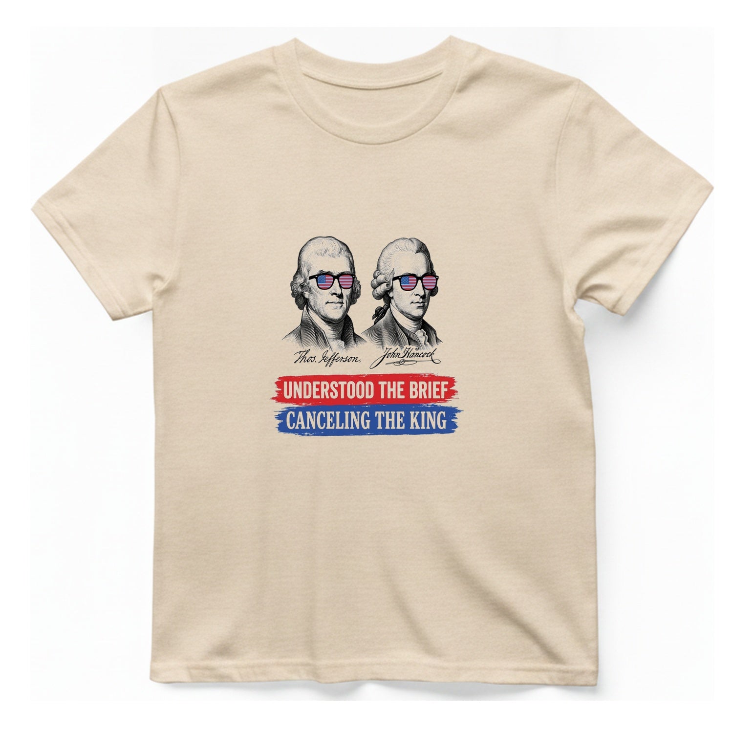 Jefferson Hancock Canceling The King T-Shirt - Natural front