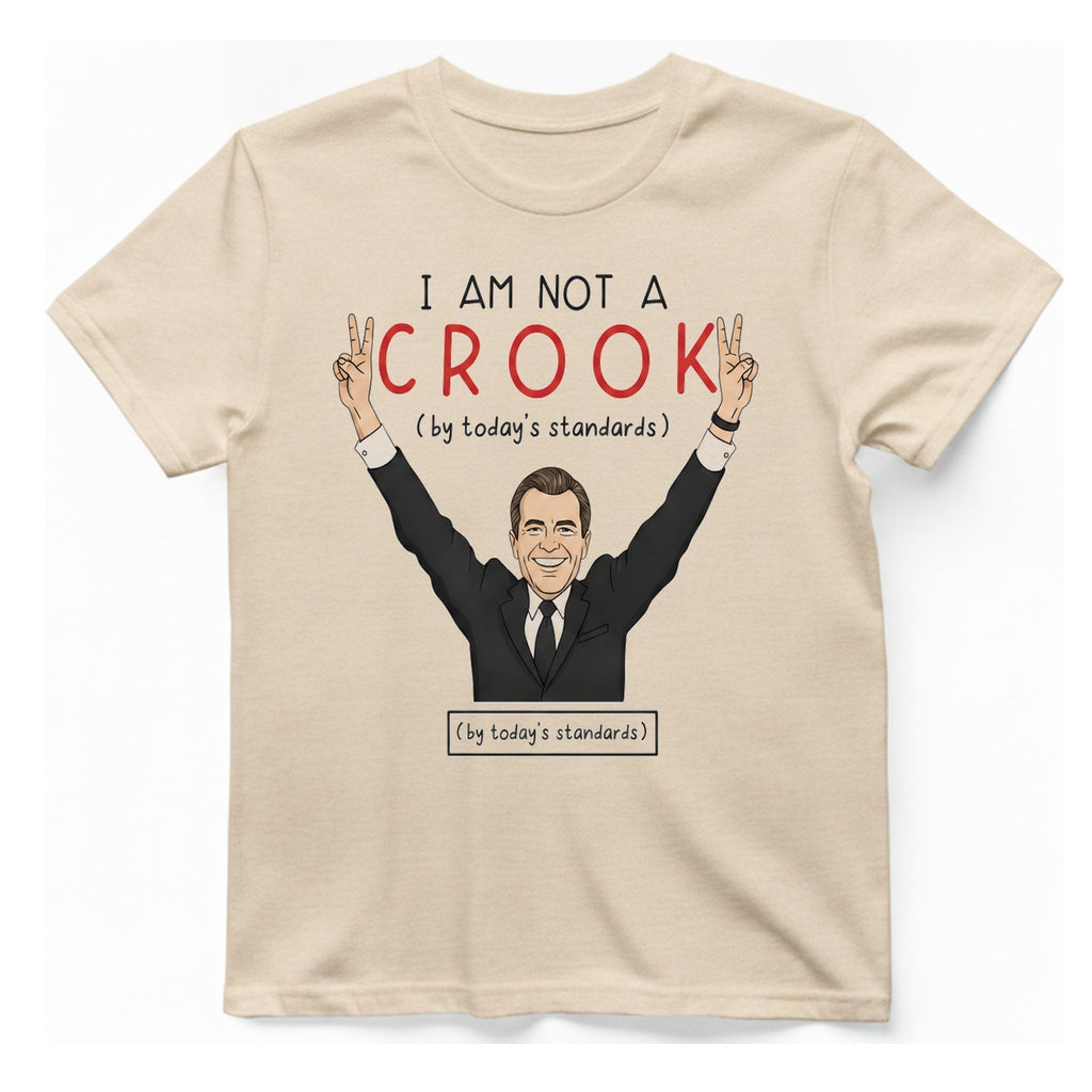 Not A Crook T-Shirt - Natural front