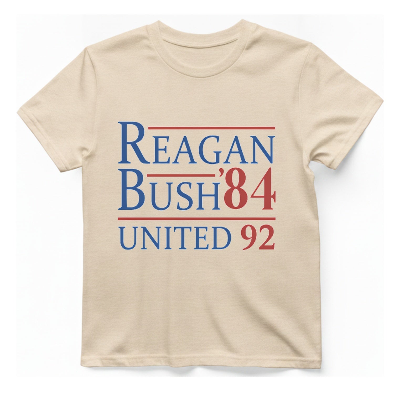 Reagan Bush United T-Shirt - Natural front