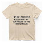 Explore Philosophy T-Shirt - Natural front