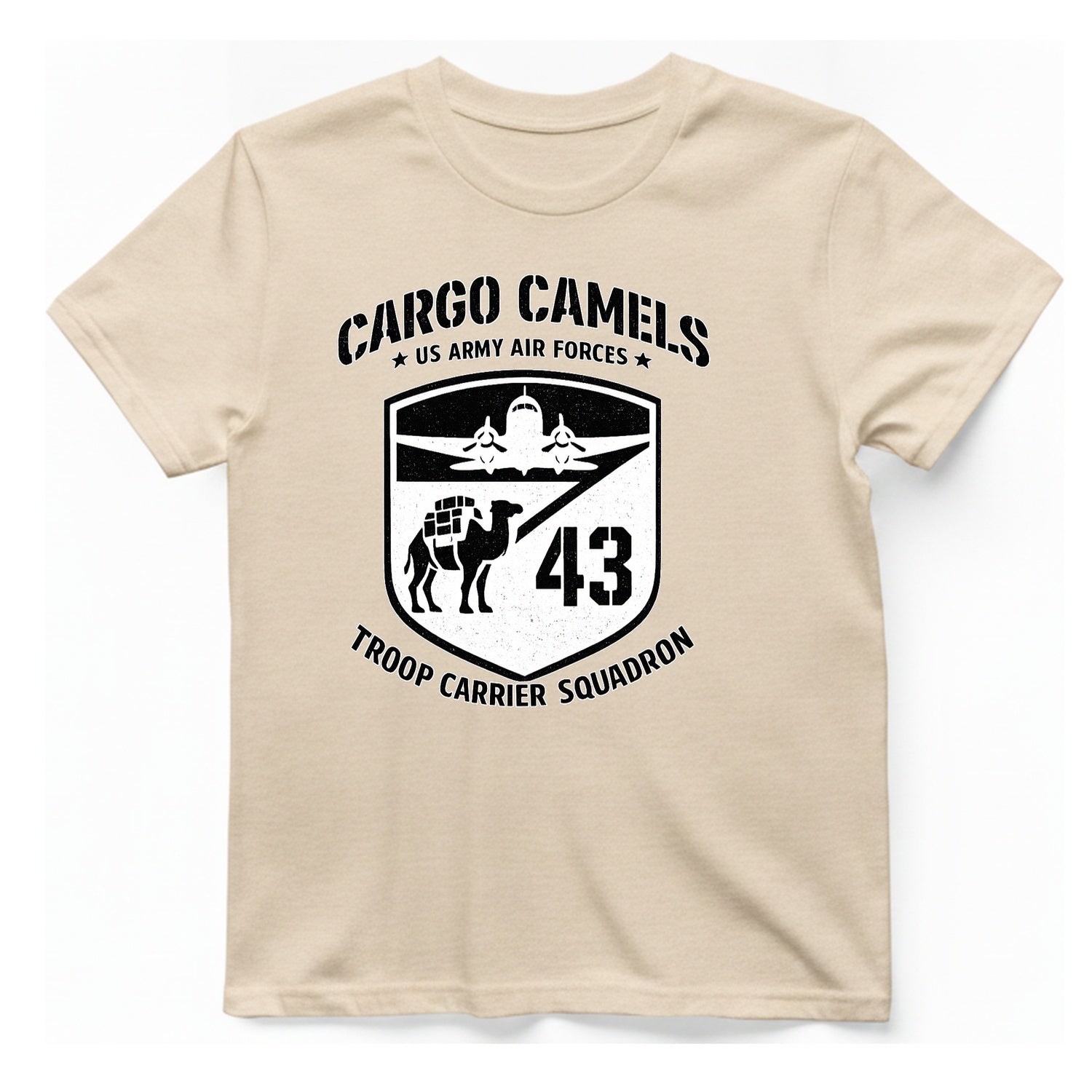Cargo Camels WWII Usaaf Troop T-Shirt - Natural front