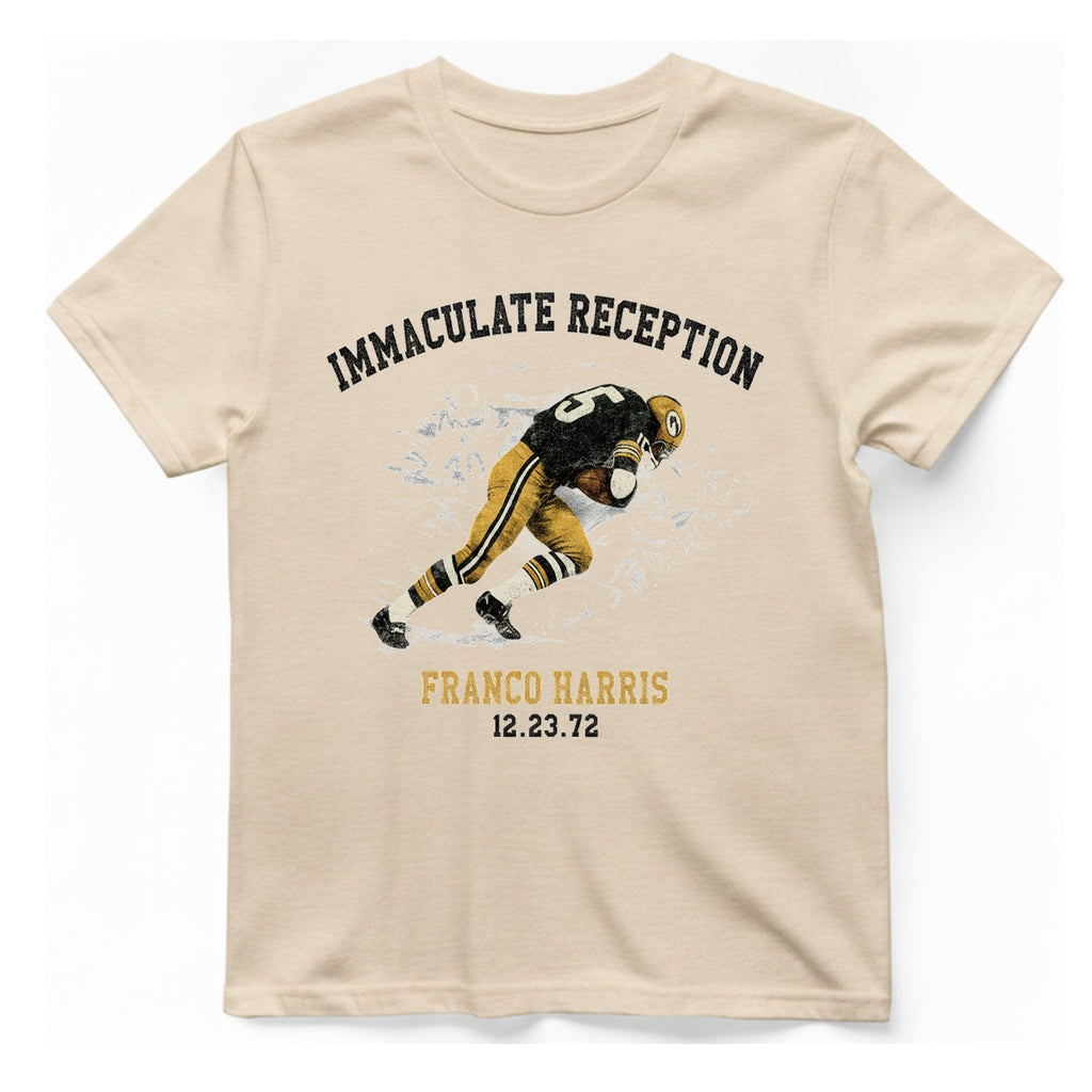 Immaculate Reception Franco Harris T-Shirt - Natural front
