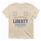Happy 250Th Birthday Liberty T-Shirt - Natural front