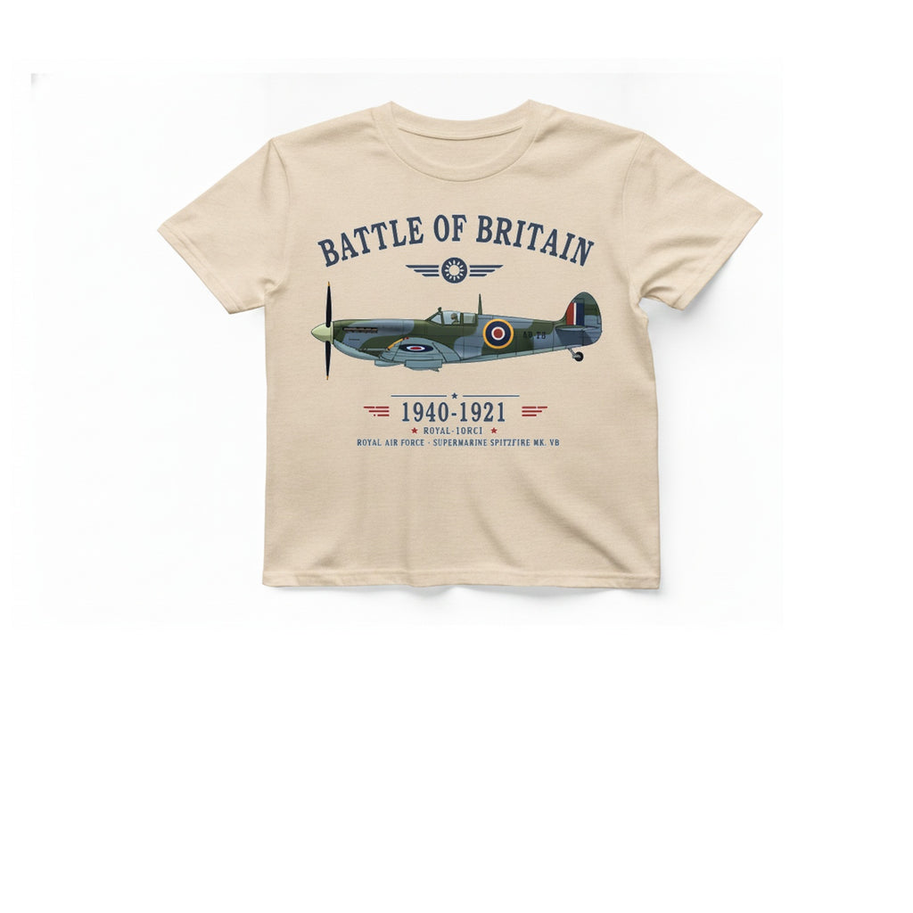 Battle of Britain Spitfire T-Shirt - Natural front