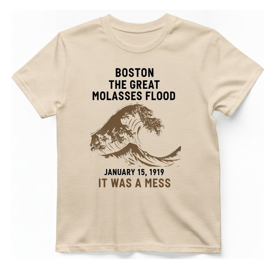 Boston The Great Molasses Flood T-Shirt - Natural front