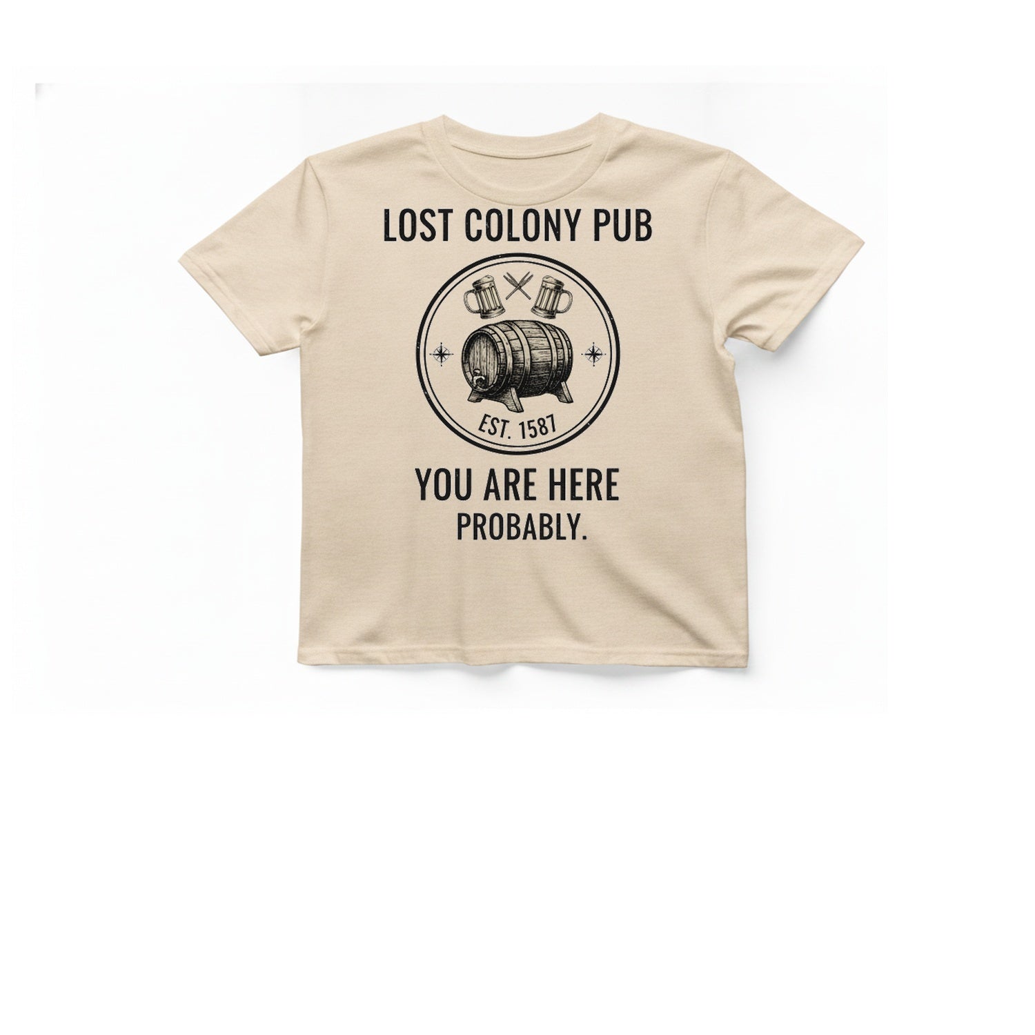 Lost Colony Pub T-Shirt - Natural front