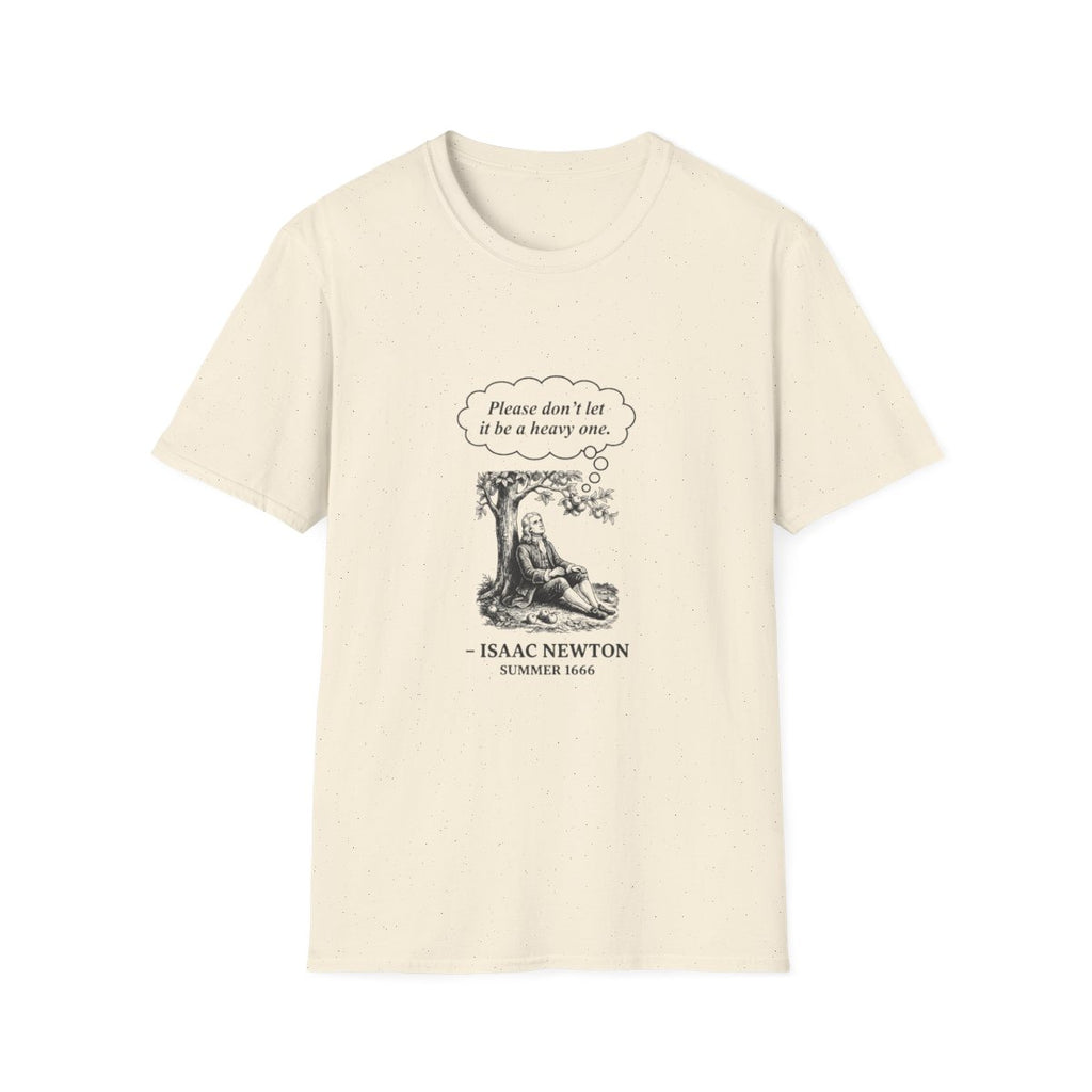 Newton Gravity Anxiety T-Shirt - Natural front