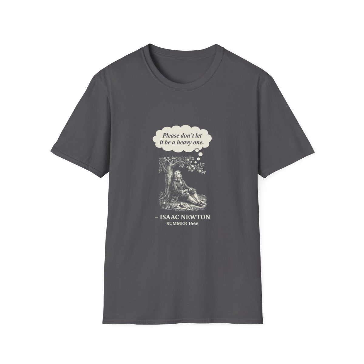 Newton Gravity Anxiety T-Shirt - Charcoal front