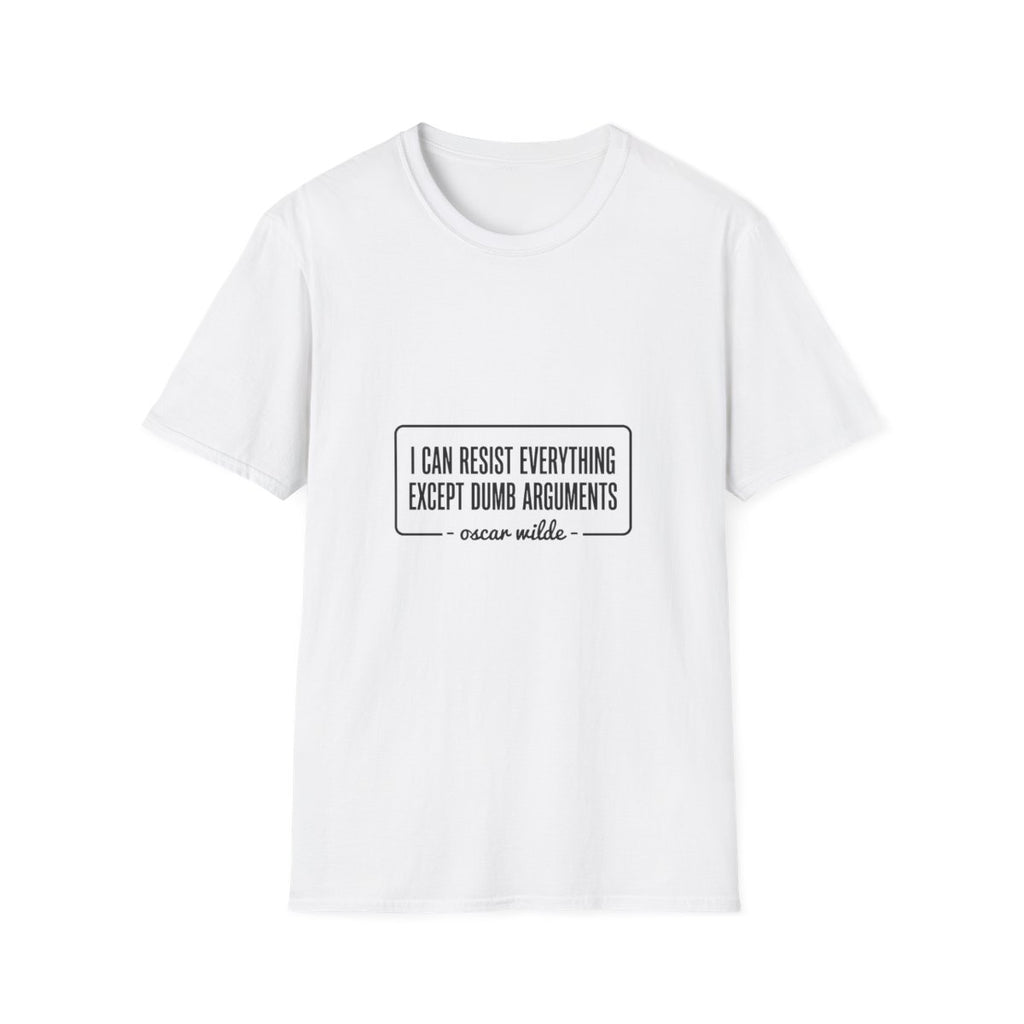 Oscar Wilde Quote T-Shirt - White front