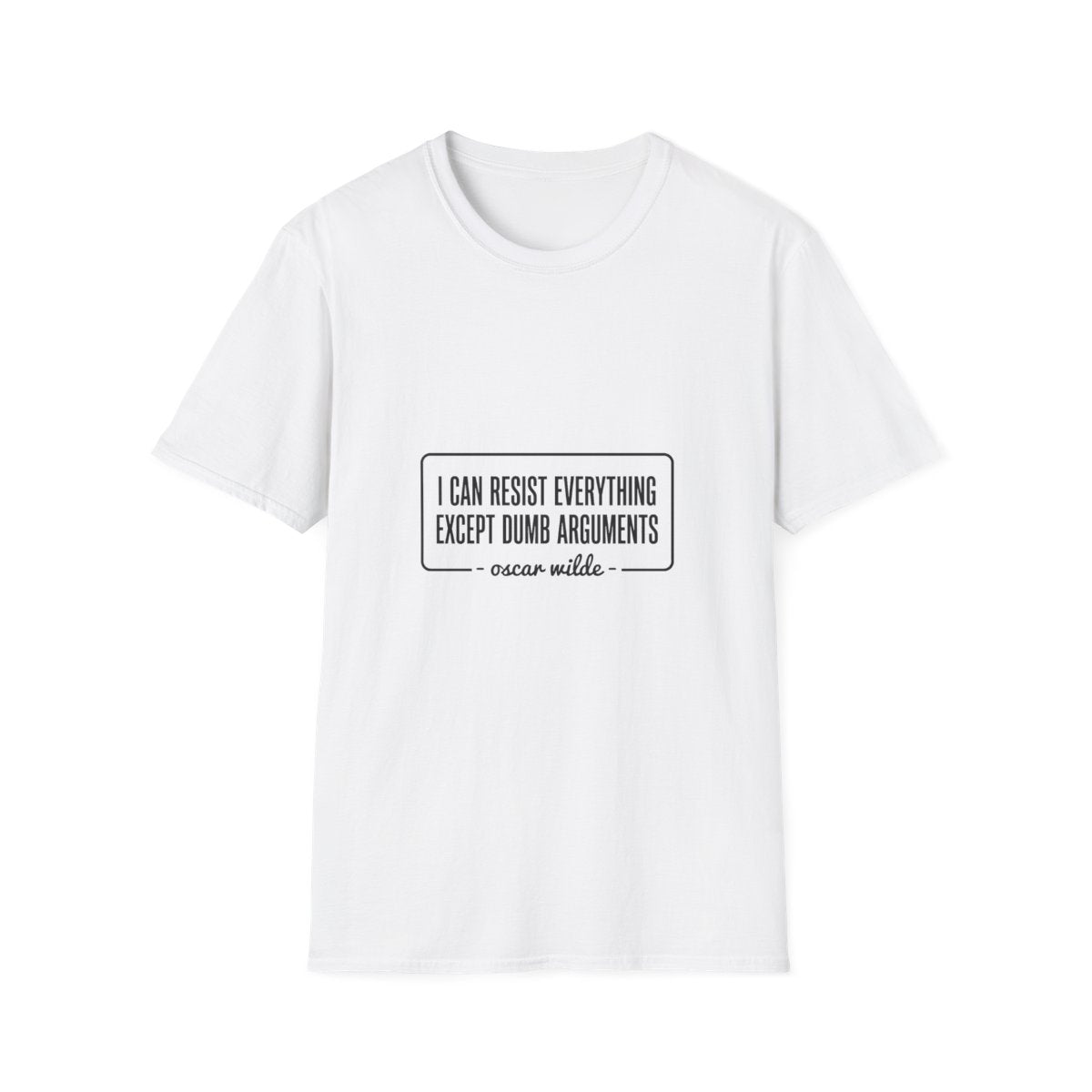 Oscar Wilde Quote T-Shirt - White front