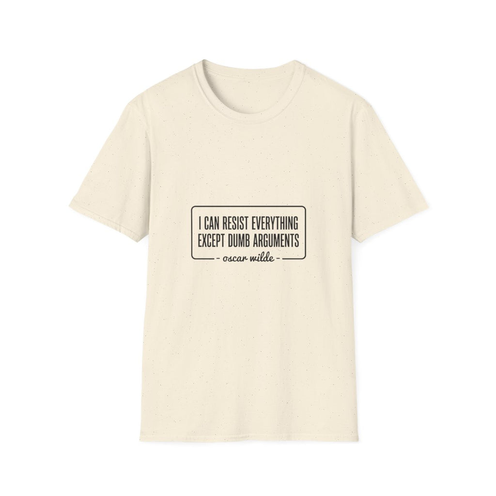 Oscar Wilde Quote T-Shirt - Natural front