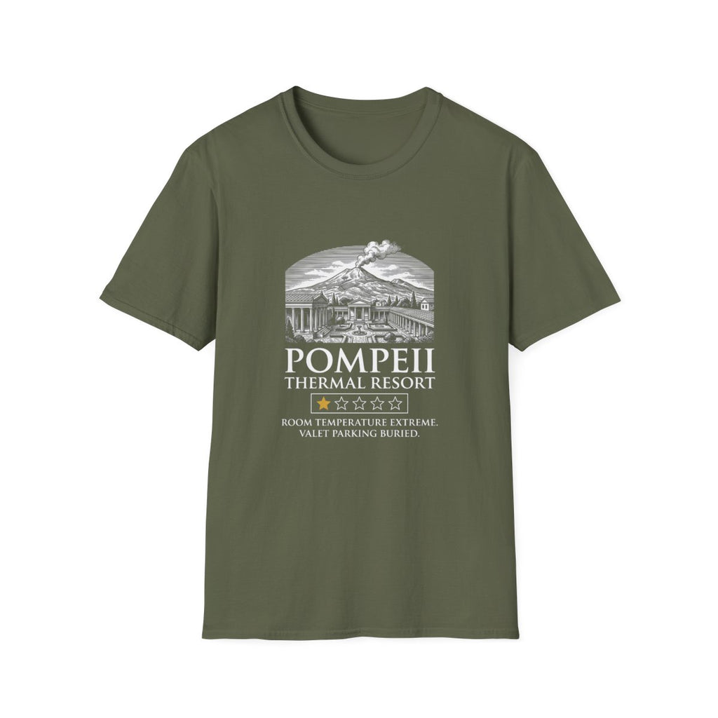 Pompeii Thermal Resort T-Shirt - Military Green front
