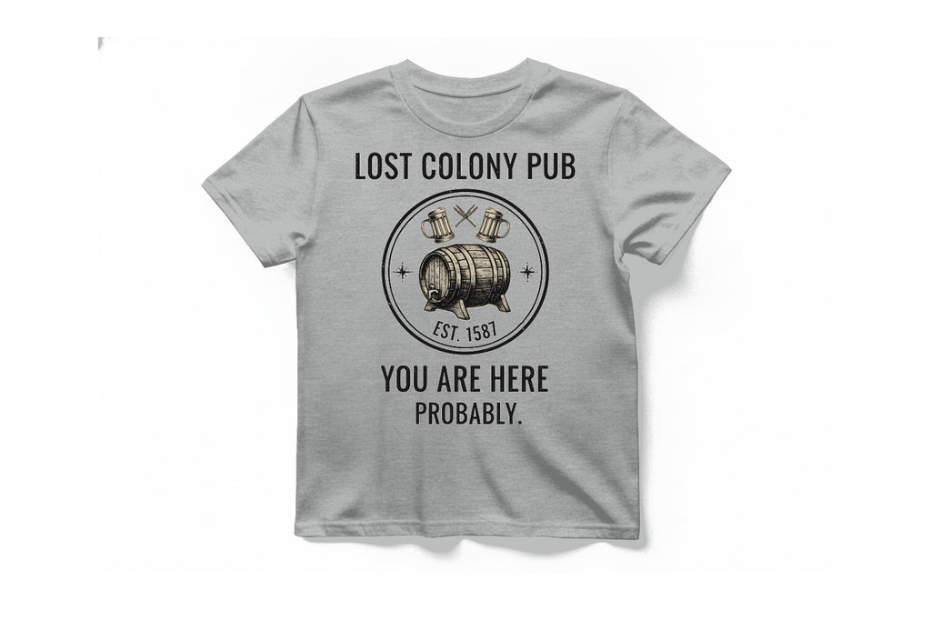 Lost Colony Pub T-Shirt - Sport Grey front