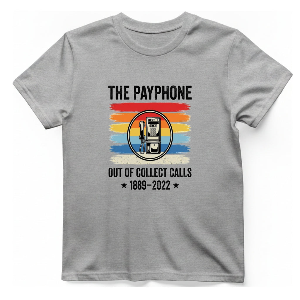 Public Payphone Memorial T-Shirt - Sport Grey front