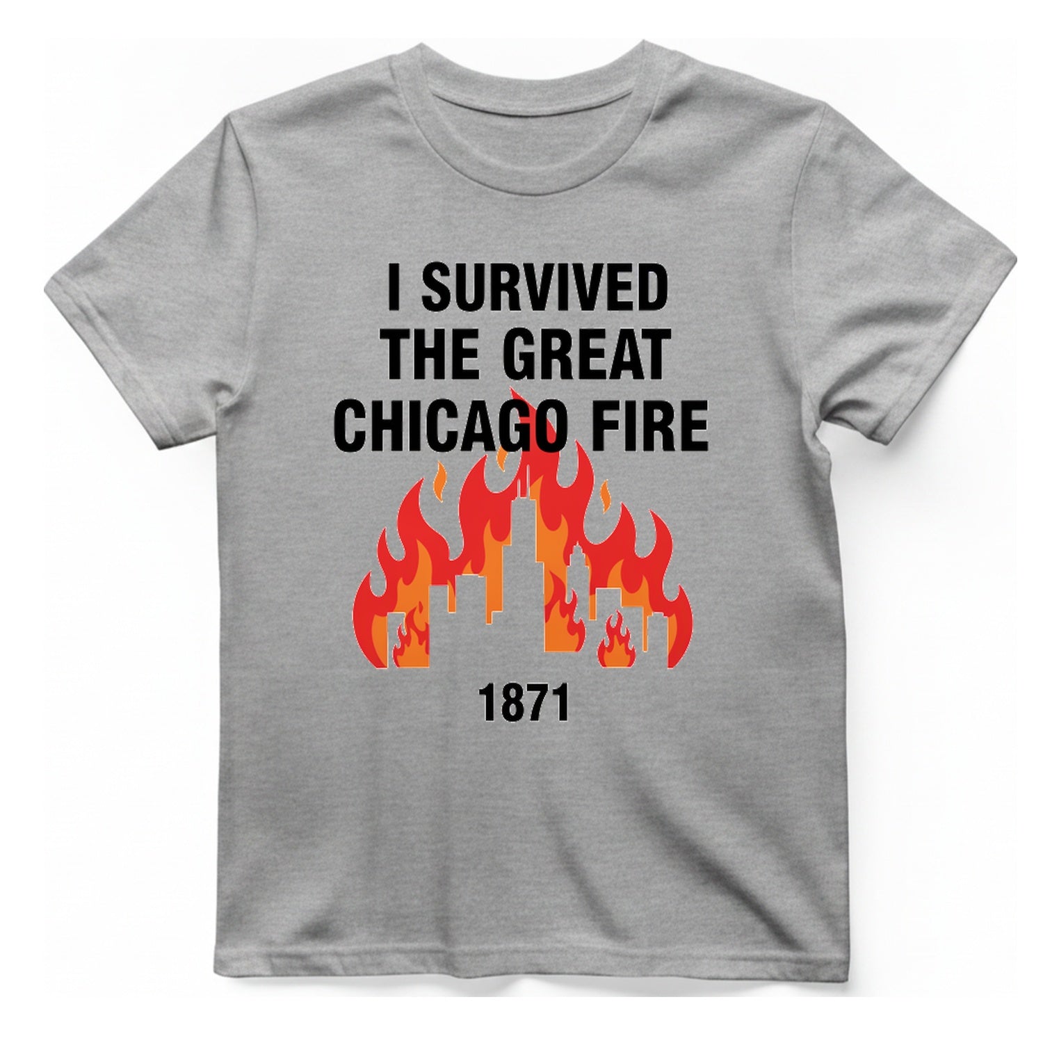 Great Chicago Fire Classic T-Shirt - Sport Grey front