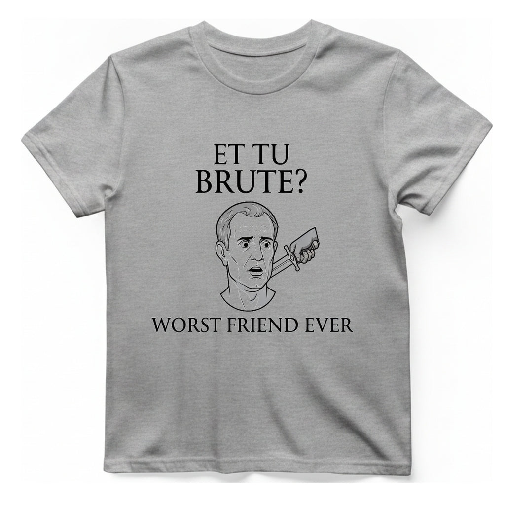 Et Tu Brute T-Shirt - Sport Grey front
