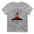 Pompeii Volcano Surfing Team T-Shirt - Sport Grey front