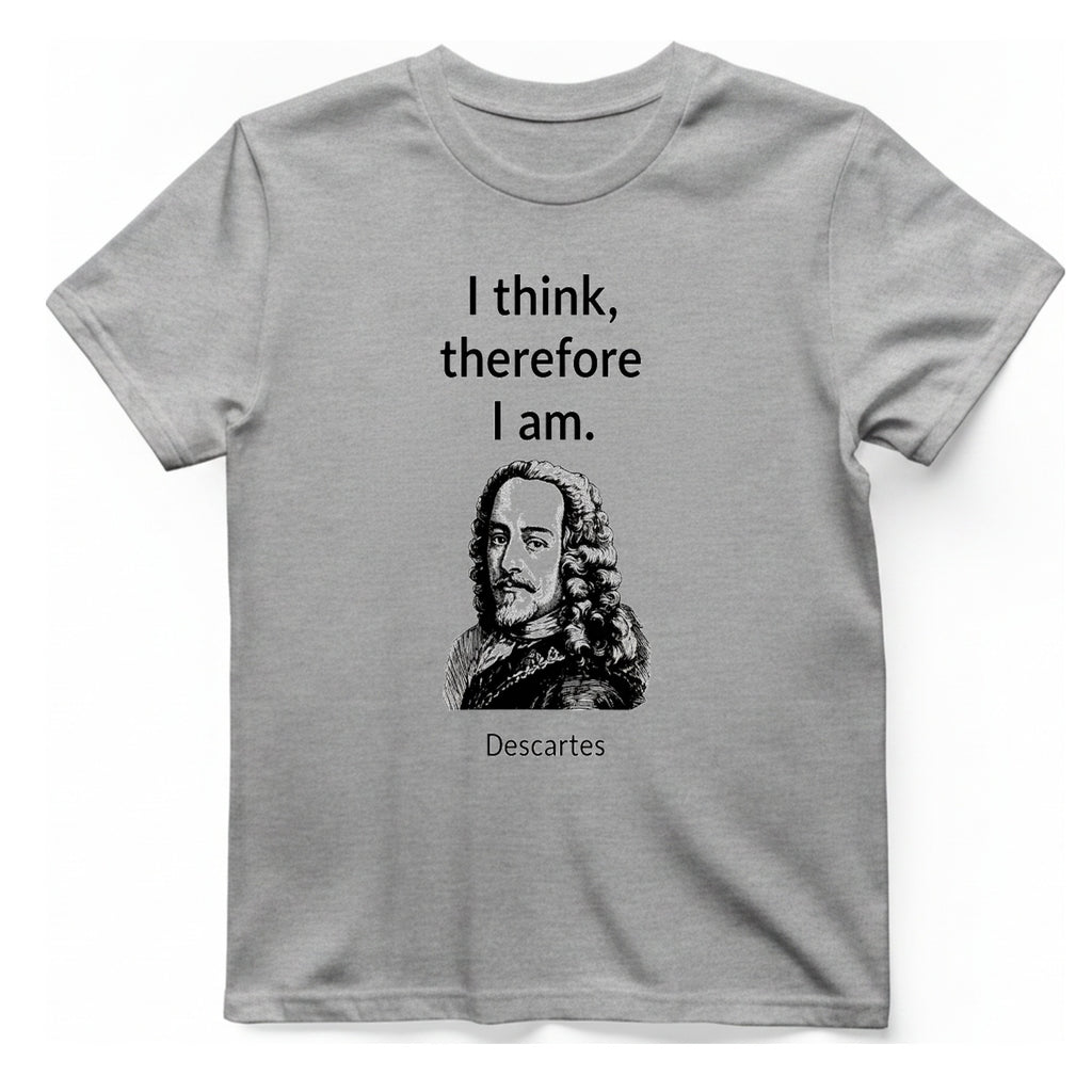 Cogito Ergo Sum T-Shirt - Sport Grey front