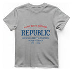 Republic 248Th Birthday T-Shirt - Sport Grey front