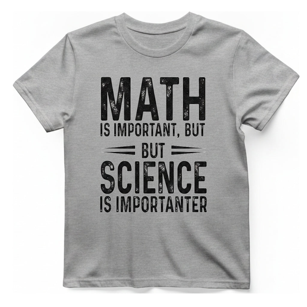 Science Is Importanter T-Shirt - Sport Grey front