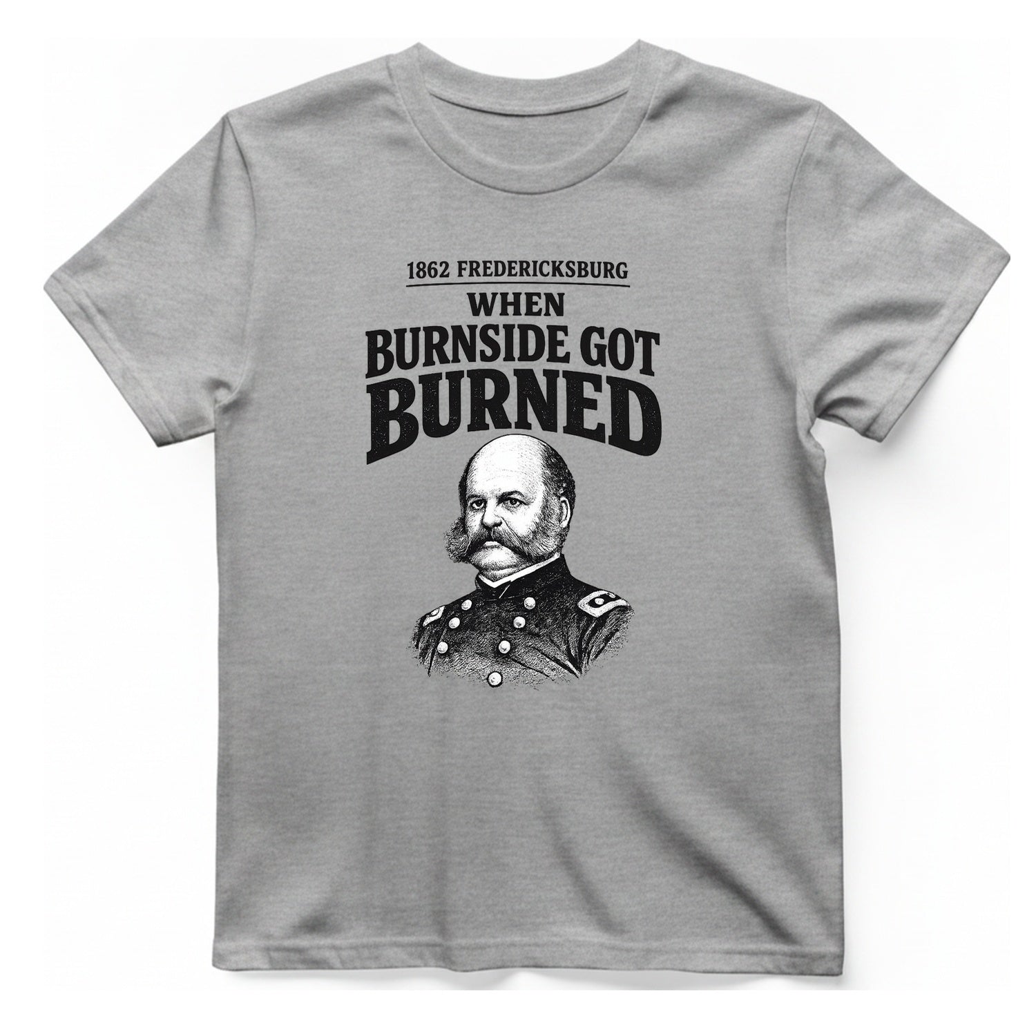 Fredericksburg Burnside Got Burned Vintage T-Shirt - Sport Grey front