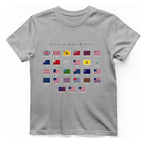 American Revolution Flags T-Shirt - Sport Grey front