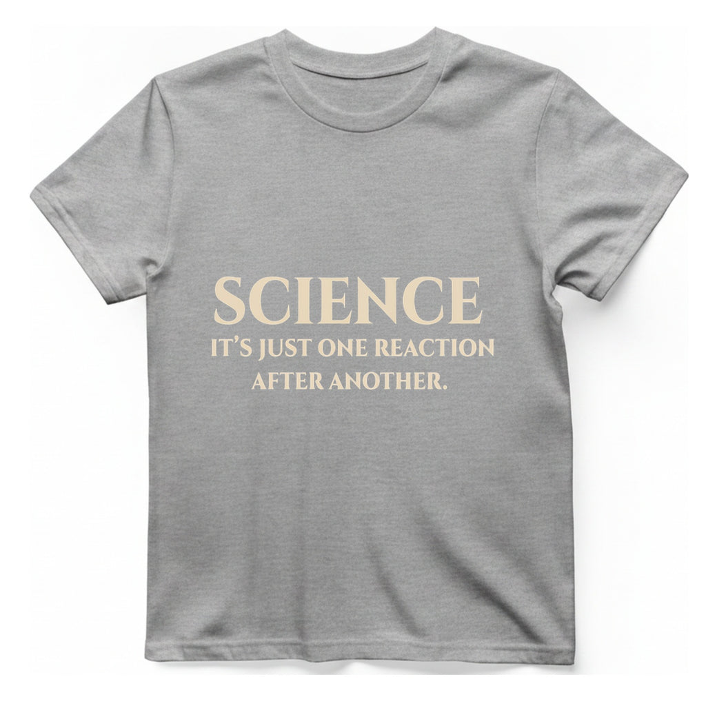 Science Reaction T-Shirt - Sport Grey front