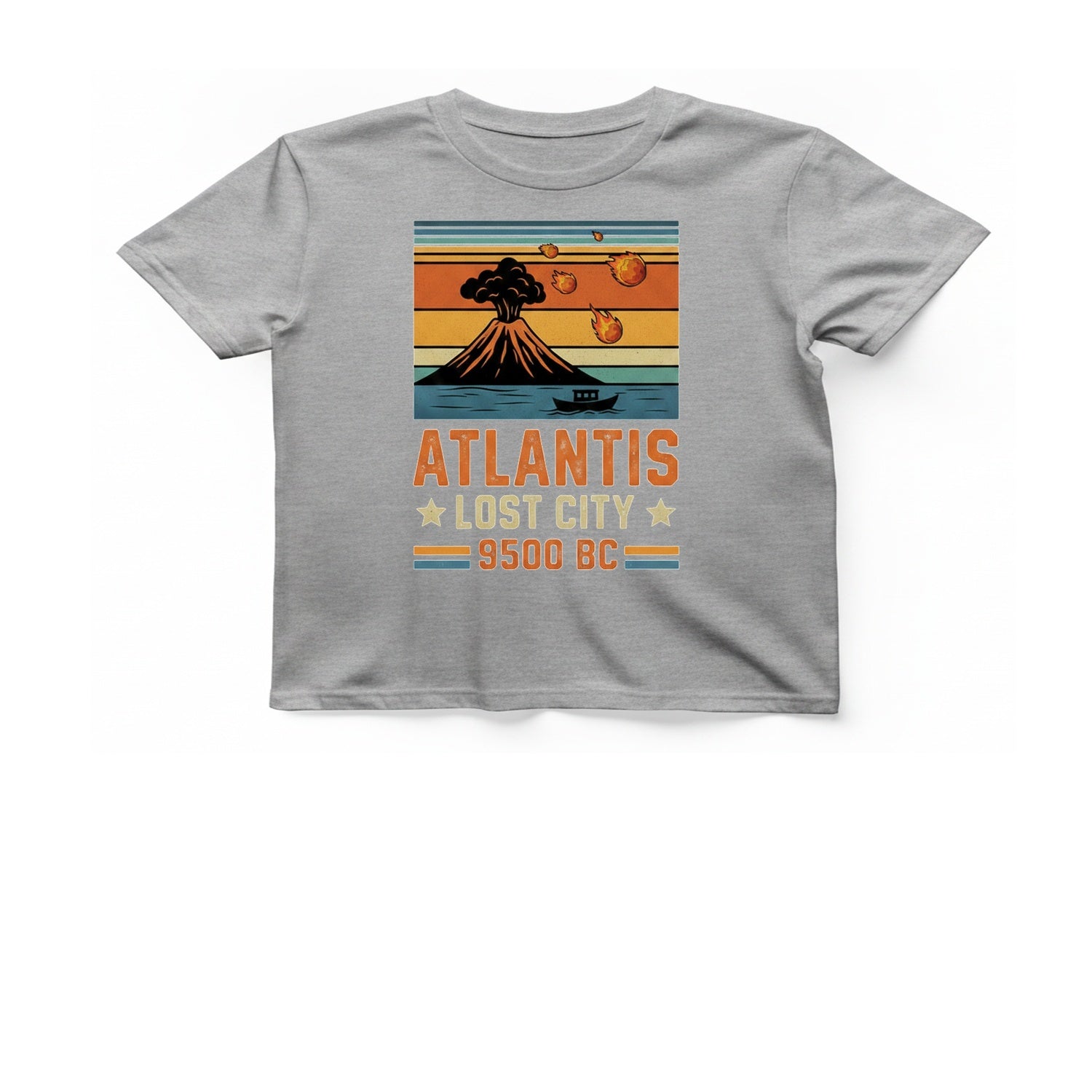 Atlantis Lost City T-Shirt - Sport Grey front