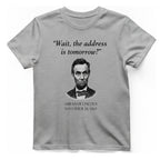 Lincoln Procrastination T-Shirt - Sport Grey front
