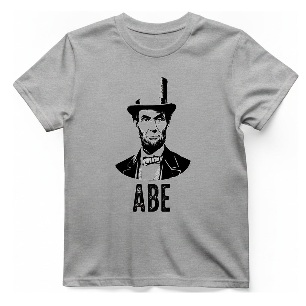 Abe Lincoln T-Shirt - Sport Grey front