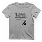 George Washington No Excuse T-Shirt - Sport Grey front