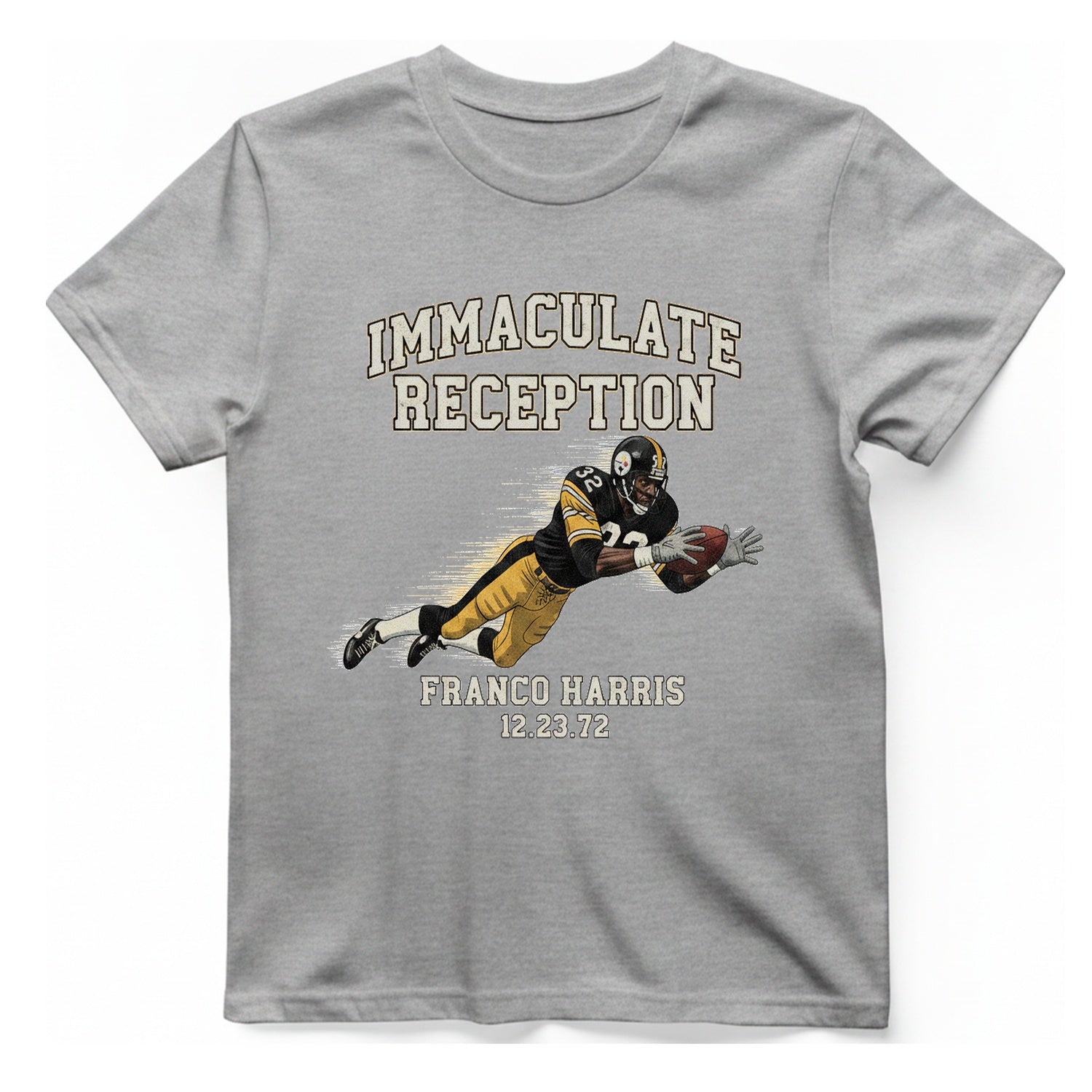 Immaculate Reception T-Shirt - Sport Grey front