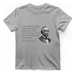 Frederick Douglass Quote T-Shirt - Sport Grey front