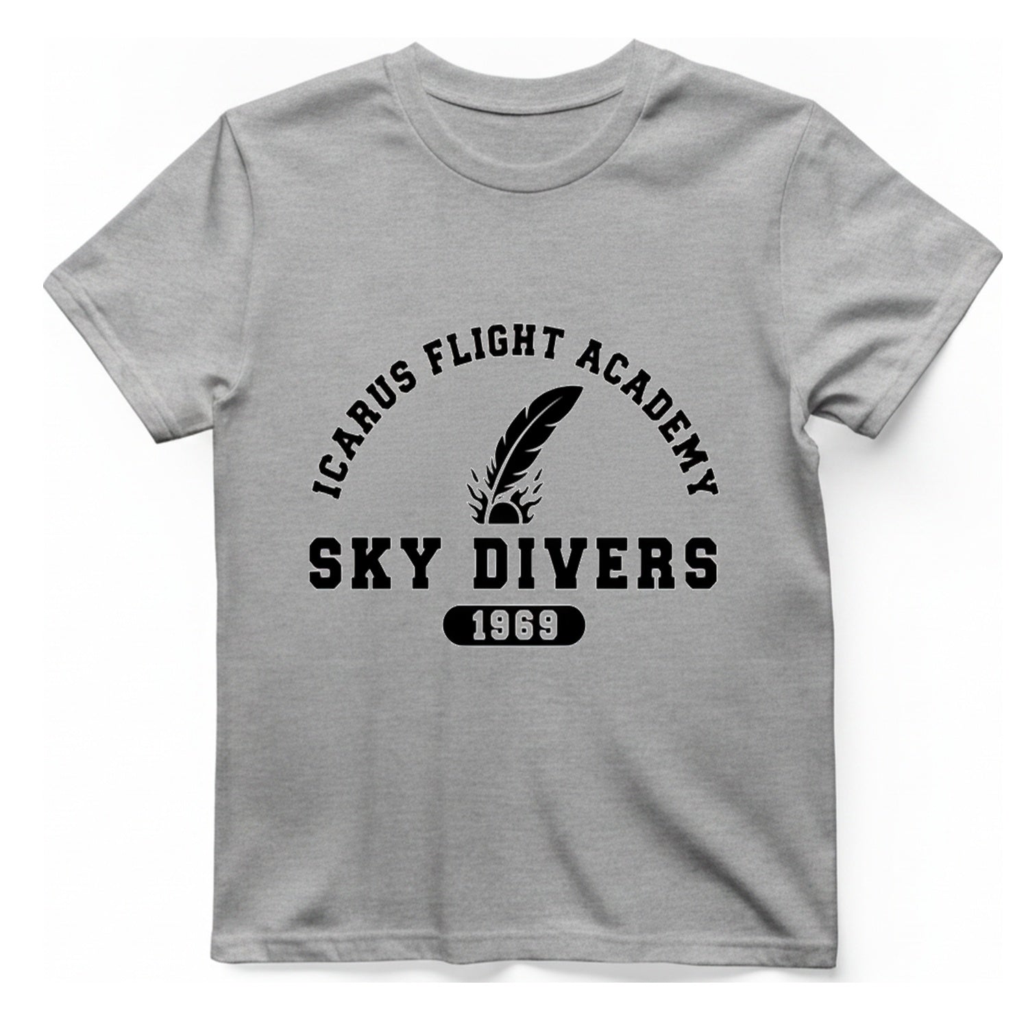 Icarus Flight Academy T-Shirt - Sport Grey front