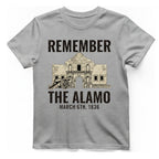 Remember The Alamo March 6Th T-Shirt - Sport Grey front