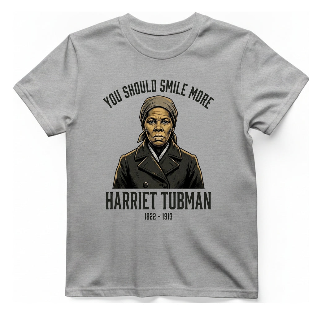 You Should Smile More Harriet T-Shirt - Sport Grey front