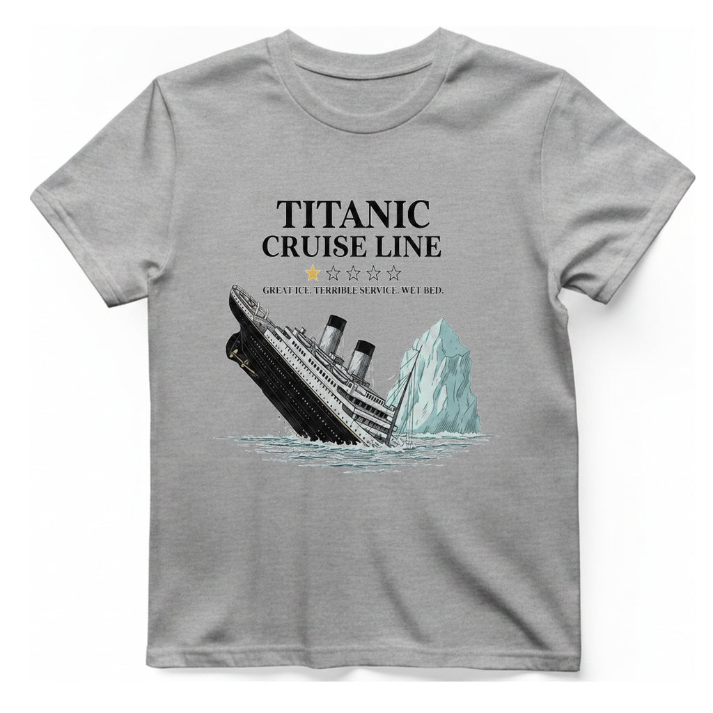 Titanic Cruise Line T-Shirt - Sport Grey front